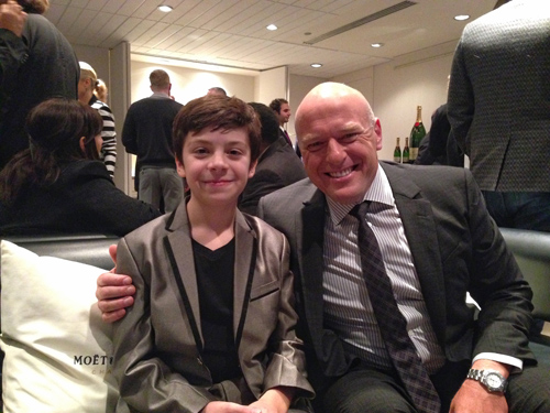 Actor Peter Dacunha with Dean Norris at the Remember premiere, TIFF 2015